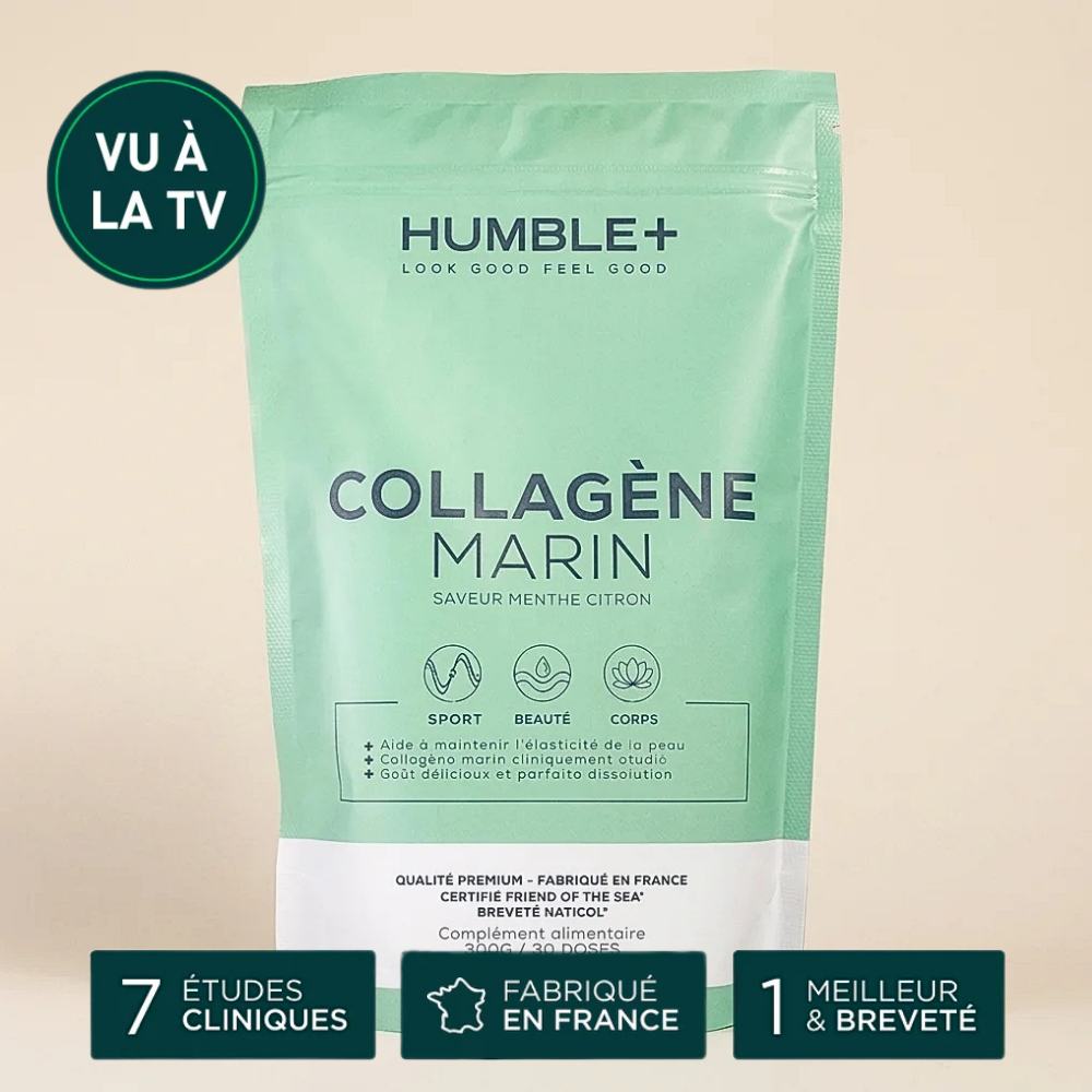Collagène marin en poudre saveur menthe citron de Humble + 