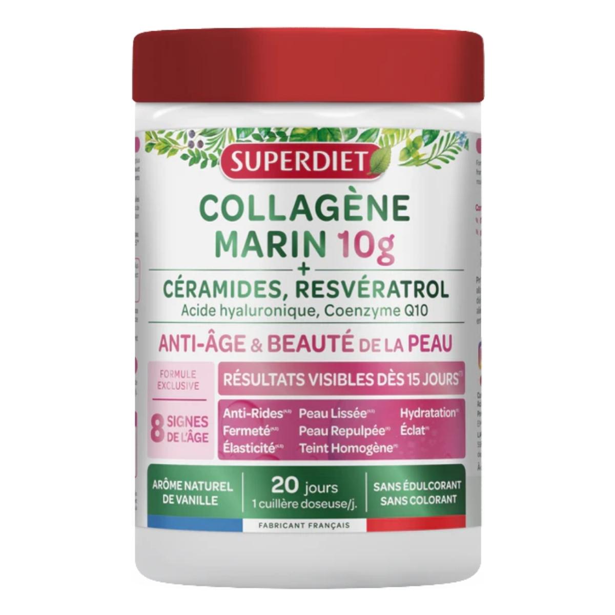 une boite de collagene marin beauté de la peau en 210 grammes.