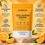 Collagène Mobility Humble+ avec curcuma et acide hyaluronique - 4 bénéfices pour articulations et os