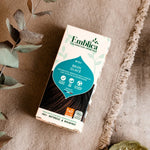 Photo d'ambiance d'un packaging d'une Coloration Cheveux Végétale Brun glacé Emblica