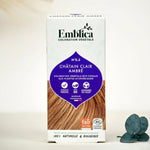 Photo d'ambiance du packaging de la Coloration Cheveux Végétale Châtain clair ambré Emblica