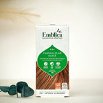 Photo d'ambiance du packaging de la Le packaging de la Coloration Cheveux Végétale Châtain clair glacé Emblica