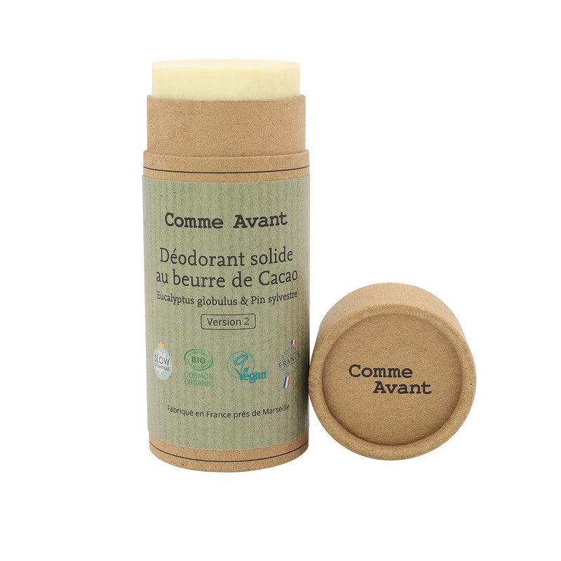 Déodorant Solide au Beurre de Cacao - Eucalyptus & Pin Sylvestre - Comme avant