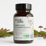 boîte de 56 gélules de complexe 5 champignons de la marque french mush