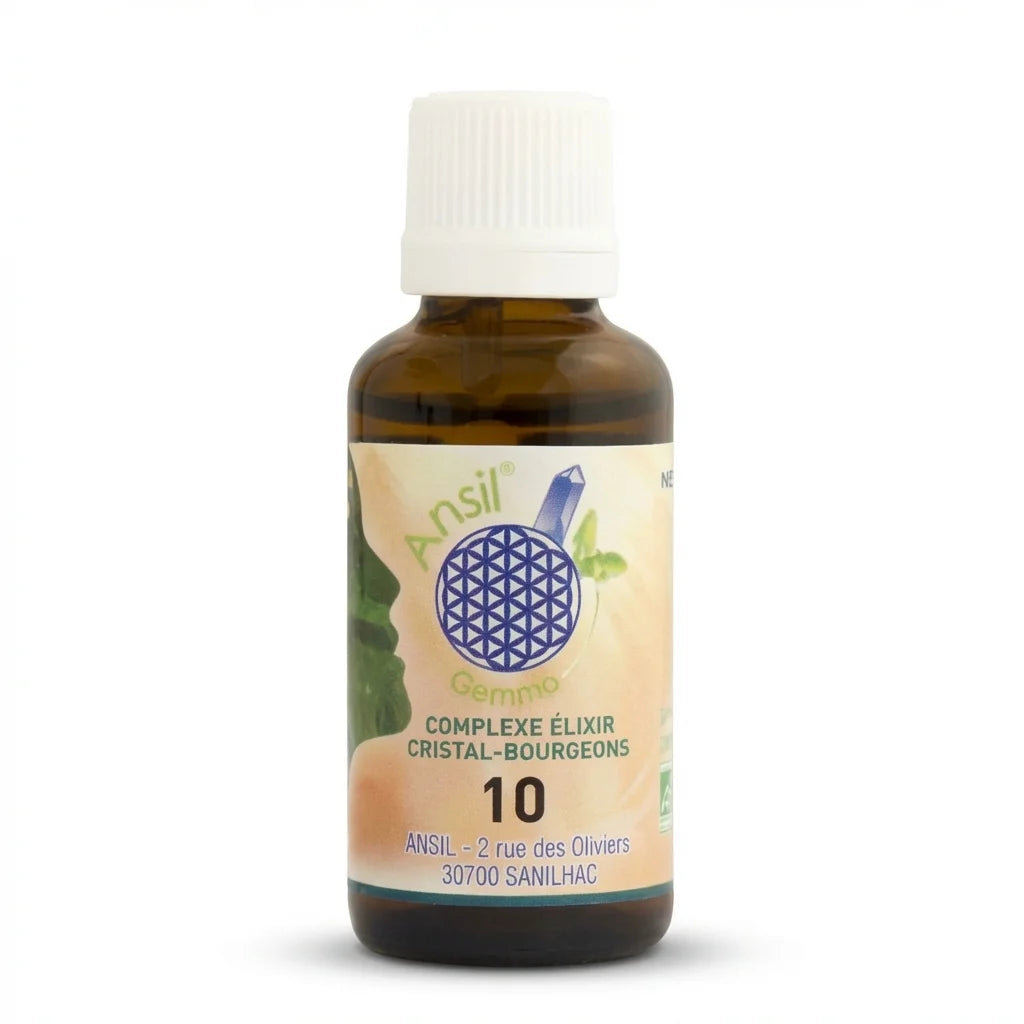 Flacon 30ml Complexe bio Citrine Romarin Genévrier Figuier Ansil avec pipette