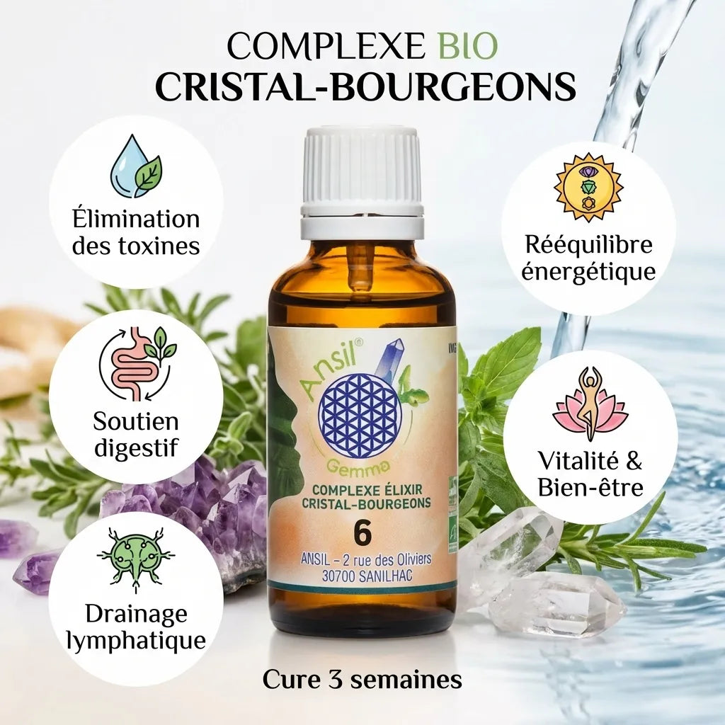Complexe bio Zéolite Genévrier Noyer Romarin Ansil 30ml avec bénéfices wellness détaillés