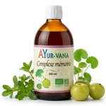 Complexe mémoire bio 500ml Ayur Vana avec ingrédients naturels Brahmi et Centella Asiatica