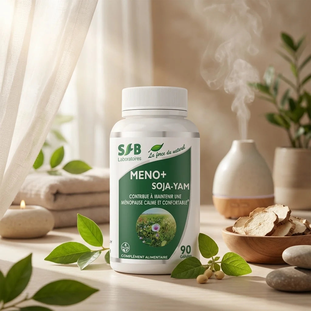 Méno+ Soja Yam 90 gélules SFB - Complément ménopause avec plantes naturelles