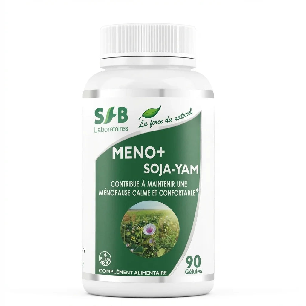 Flacon Complexe Ménopause Méno+ Soja Yam 90 gélules SFB Laboratoires