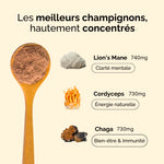 La composition exacte du super café aux champignons adaptogènes bonjour drink