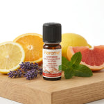 Flacon Florame Stop Odeur Bio 10ml avec lavande et menthe sur surface en bois
