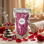 Cônes d'encens refoulement Rose 60 pièces avec fumée et pétales de rose