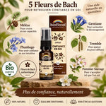 Spray Confiance en soi Biofloral 20ml avec fleurs de Bach - Mélèze, Cerato, Gentiane, Tremble, Crab Apple