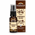 Spray Confiance en soi Biofloral 20ml Fleurs de Bach en flacon ambré