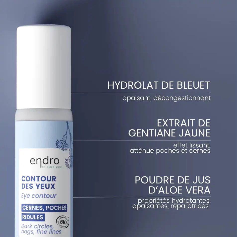 Principes actifs du roll-on contour des yeux de la marque Endro
