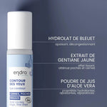 Les ingrédients et leurs bienfaits du roll on contour des yeux  de 10 ml de la marque Endro