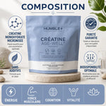 Créatine+ AGE-WELL 300g Humble+ monohydrate micronisée énergie force musculaire cognition