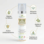 Crème Bio ACNYL 50ml avec 5 bénéfices : sébum, pores, réparation, hydratation, antibactérien