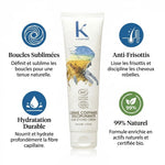 Crème coiffante K pour Karité 100g avec bénéfices : boucles sublimées, anti-frisottis, hydratation durable, 99% naturel