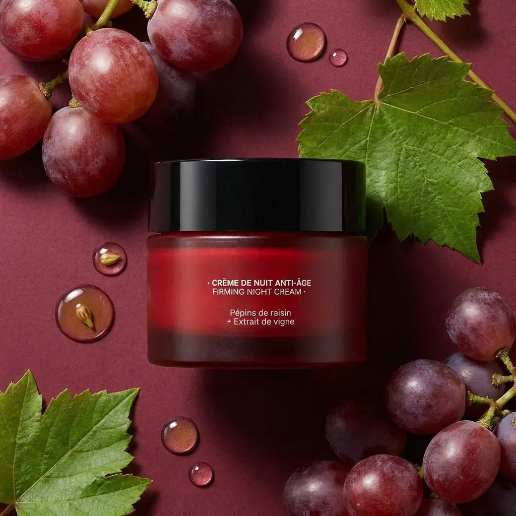 Crème de nuit anti-âge Andromée 50ml avec raisins et huile de pépin de raisin