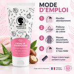Crème de shampoing Noire Ô Naturel 200 ml pour cheveux frisés et crépus, avec mode d'emploi en 4 étapes