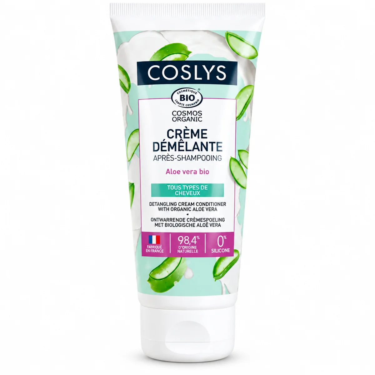 Crème démêlante bio Coslys 200ml - Après-shampooing certifié COSMOS BIO