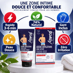 Crème dépilatoire Marcel Blondépil Homme avec gant, rapide et naturelle pour zones intimes