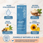 Crème hydratante mains et ongles Endro avec ingrédients naturels : acide hyaluronique, beurre de karité et huile de ricin