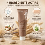 Crème hydratante mains Endro 50mL avec acide hyaluronique, céramides, beurre de karité et aloe vera
