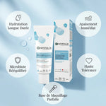 Crème Hydratante Neutre Centifolia 40ml avec ses 5 bénéfices : hydratation, apaisement, tolérance et base maquillage