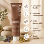 Crème hydratante pieds Endro 75mL absorption rapide répare talons fendillés naturel bio