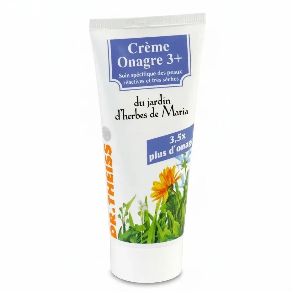 Crème Onagre 3+ 100ml Dr.Theiss tube blanc packaging bleu