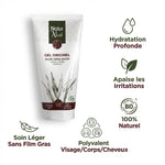 Crème bio Naturaloé 150 mL avec bénéfices hydratation et apaisement - tube blanc et vert