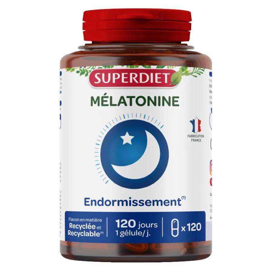 Une boite de Mélatonine de 120 Gélules de la marque Superdiet
