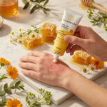 Crème réparatrice Miel de manuka 40% apaisante sur peau irritée avec fleurs botaniques