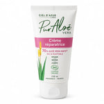 Tube crème réparatrice Aloé Vera bio Pur'Aloé 150ml sur fond blanc