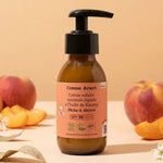 Crème solaire SPF50 Comme Avant à l'huile de Karanja avec pompe, pêches et abricots