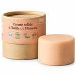 Crème solide à l'huile de Noisette 50g pot kraft peaux imperfections