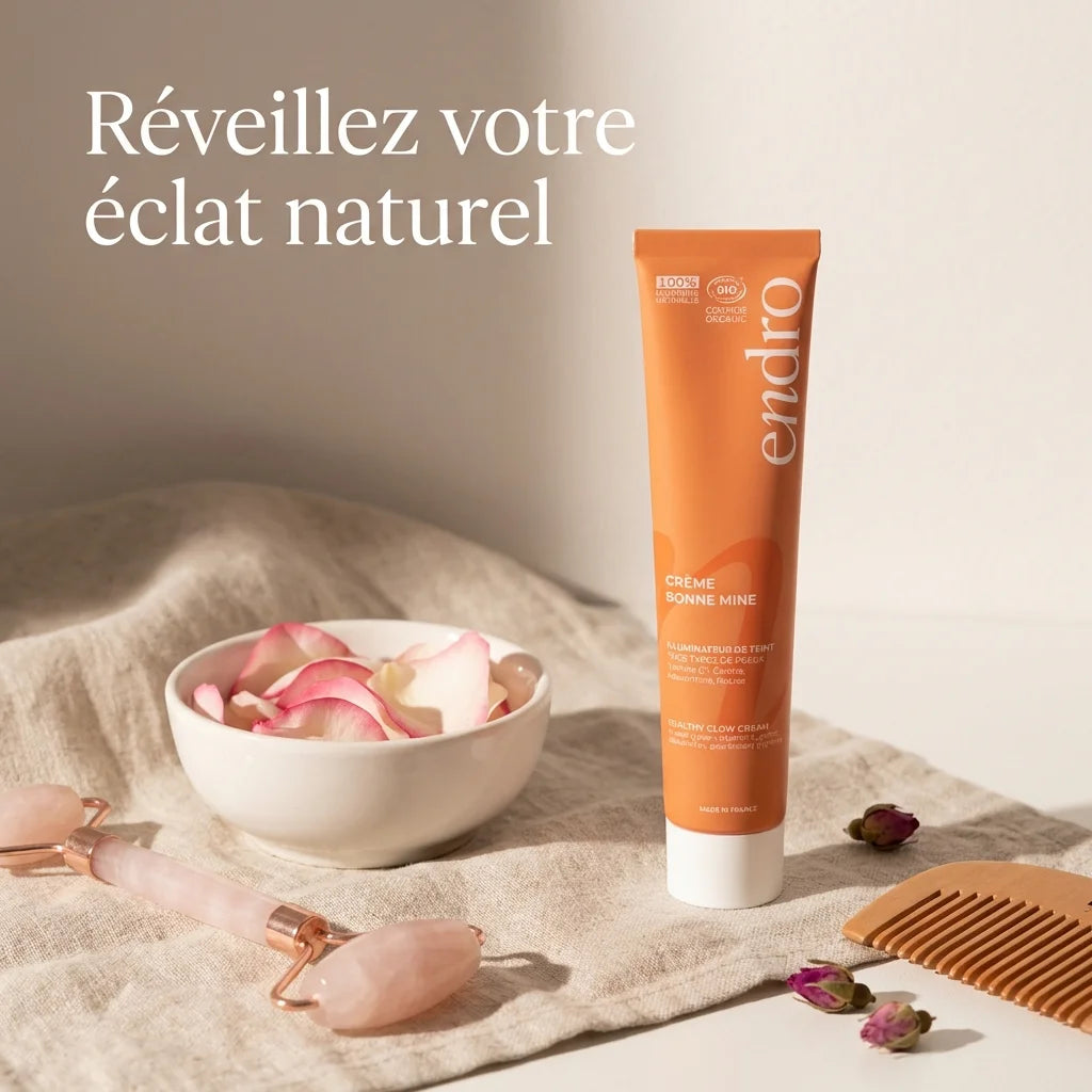 Crème visage Bonne Mine Endro 50ml pour peaux normales à sèches avec packaging orange