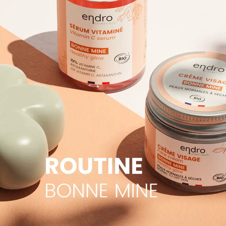 Routine visage bonne mine de la marque Endro