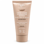 Crème visage hydratation intense Najel bio 50ml tube beige sur fond blanc