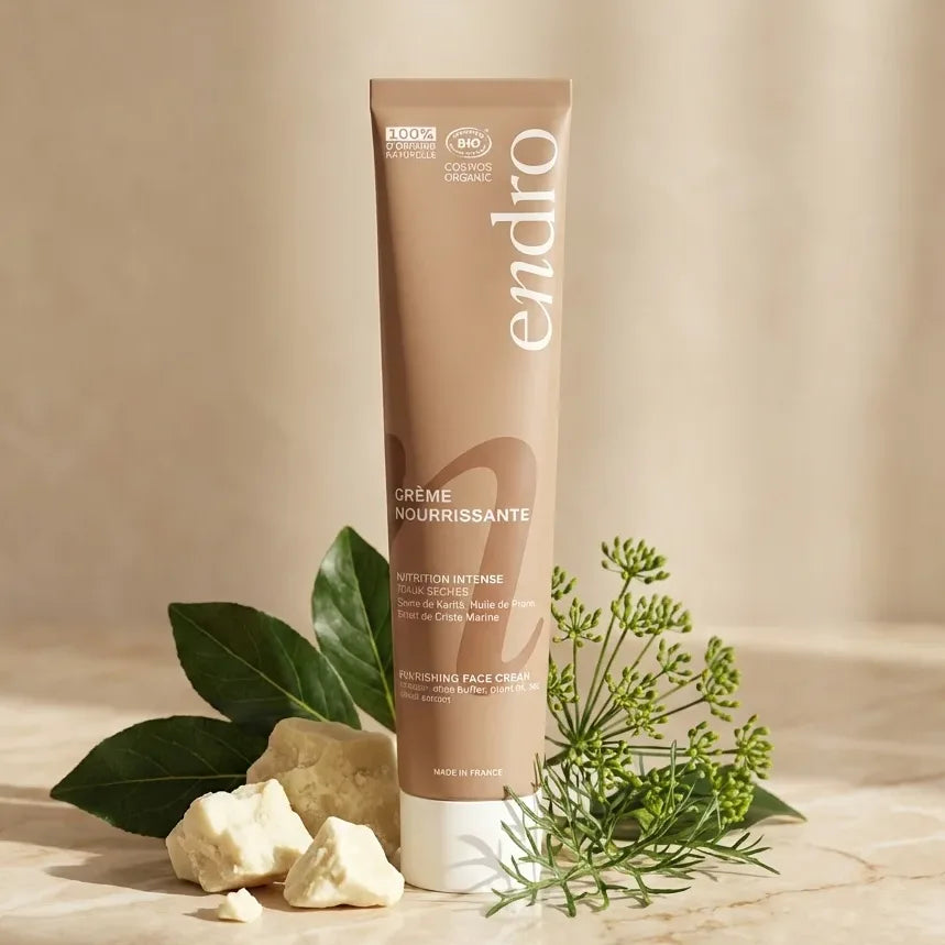 Crème visage nourrissante Endro 50ml peaux sèches avec ingrédients naturels