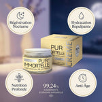 Crème Visage Nuit bio Pur'Immortelle 50ml avec bénéfices régénération nocturne et anti-âge