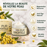 Crème Visage Nuit bio Pur'Immortelle 50ml avec bénéfices : régénération, anti-âge, hydratation profonde