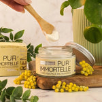 Crème visage nuit bio Pur'Immortelle 50ml avec fleurs d'immortelle fraîches et texture crémeuse