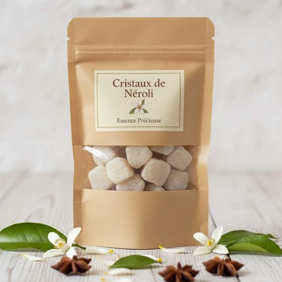 sachet kraft de Cristaux de Néroli - Jardin de mon Grand Père