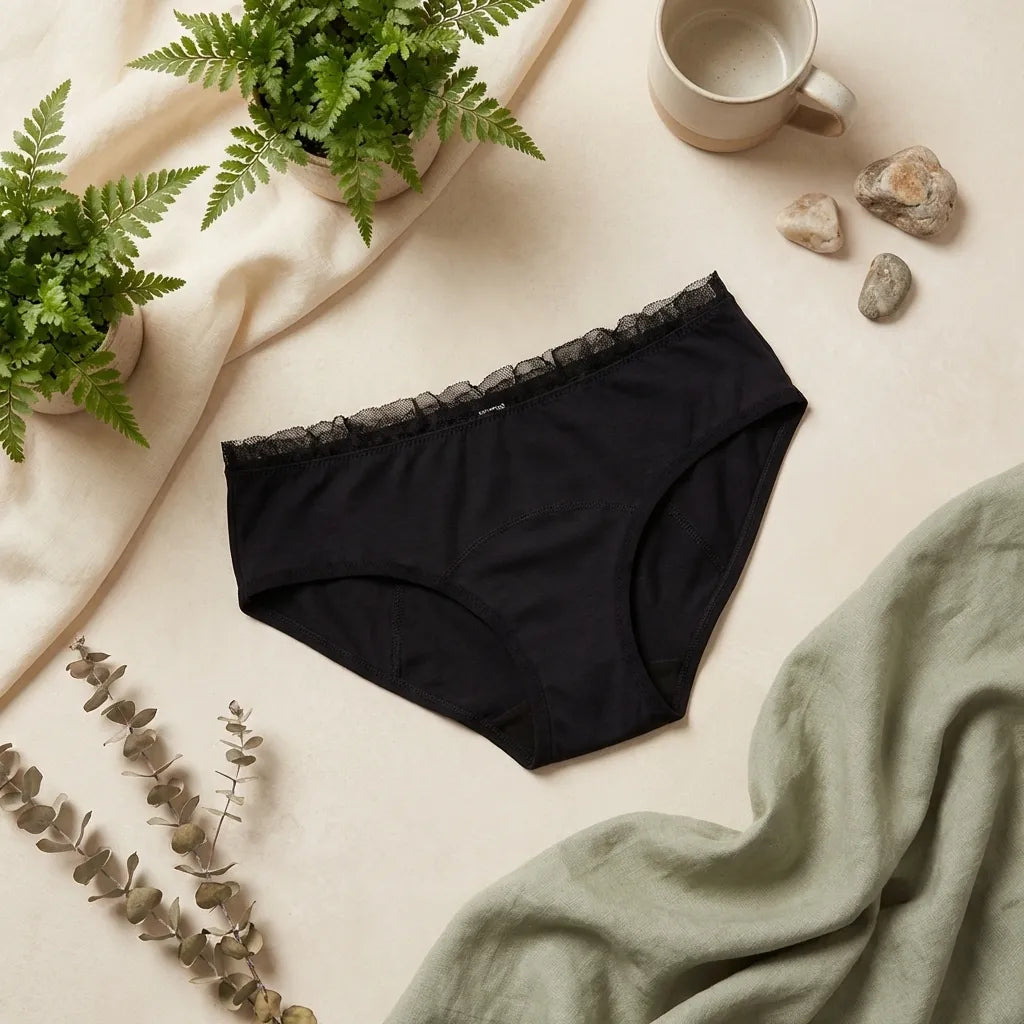 Culotte menstruelle Colette Sisters Republic noir absorption super taille L confort