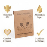 Culotte menstruelle Colette Sisters Republic taille S avec icônes protection 12h et absorption super
