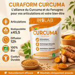 Curaform Curcuma CurQfen® 60 comprimés - Articulations, biodisponibilité x45,5, diffusion 12h
