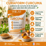 Curaform curcuma CurQfen® 60 comprimés Inolab avec curcumine et ingrédients naturels